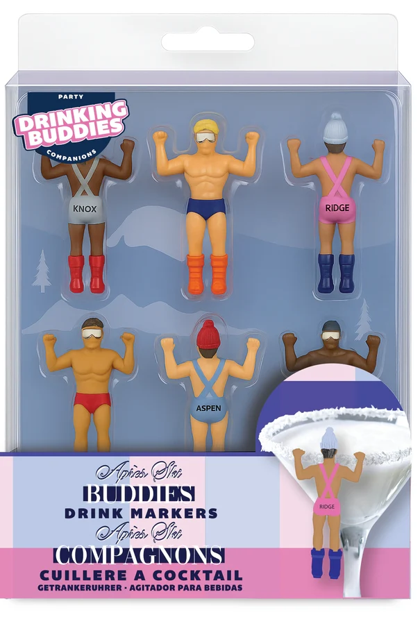 Apres Ski Buddies Drink Markers