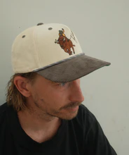 Blue Bison Frog Skijoring Corduroy Hat - Image 3