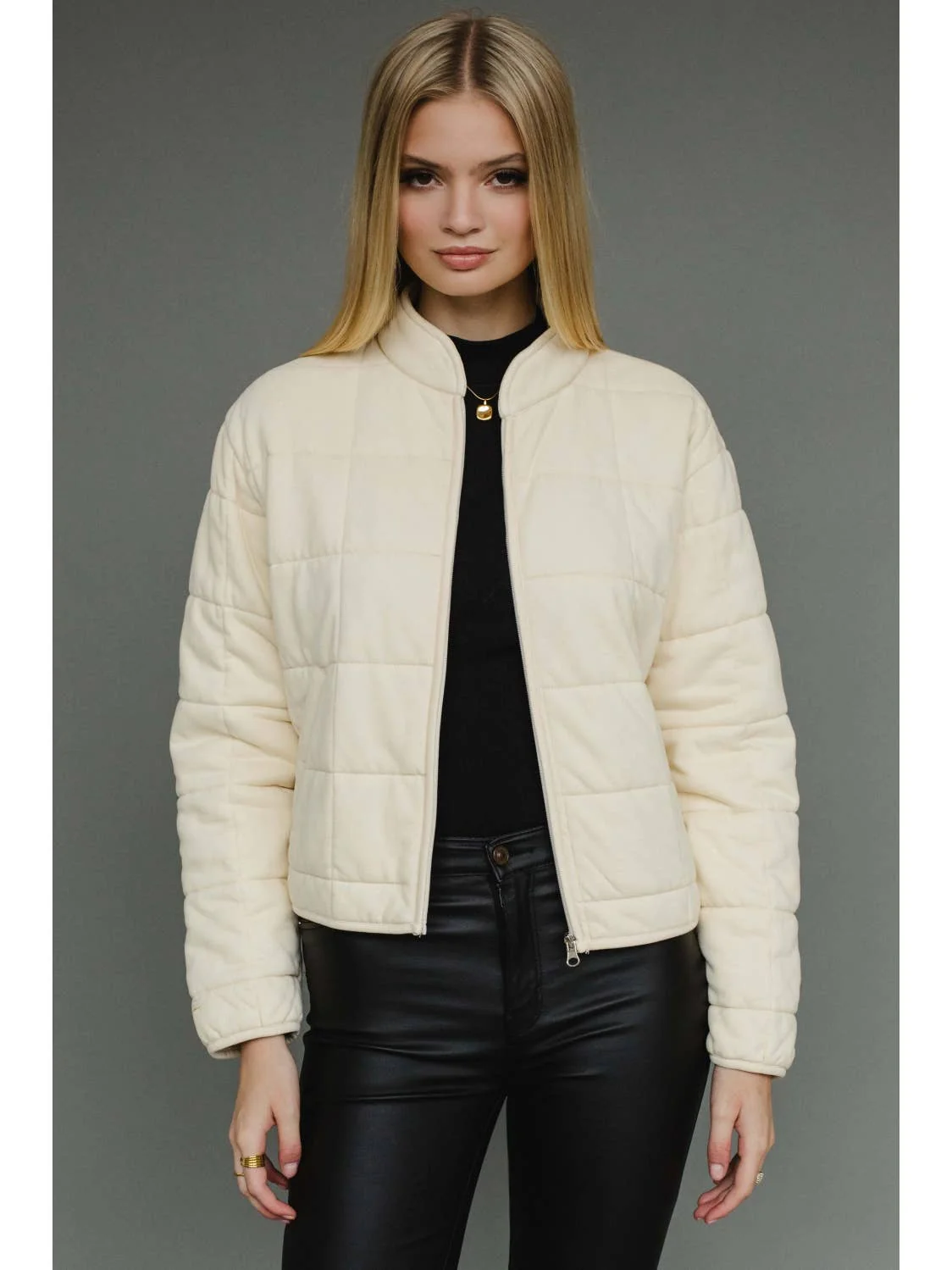 Washed Quilted Jacket