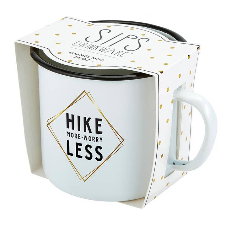 Enamel Mug - Hike More Worry Less - Image 2