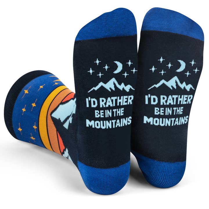 I'd Rather Be In The Mountains Socks