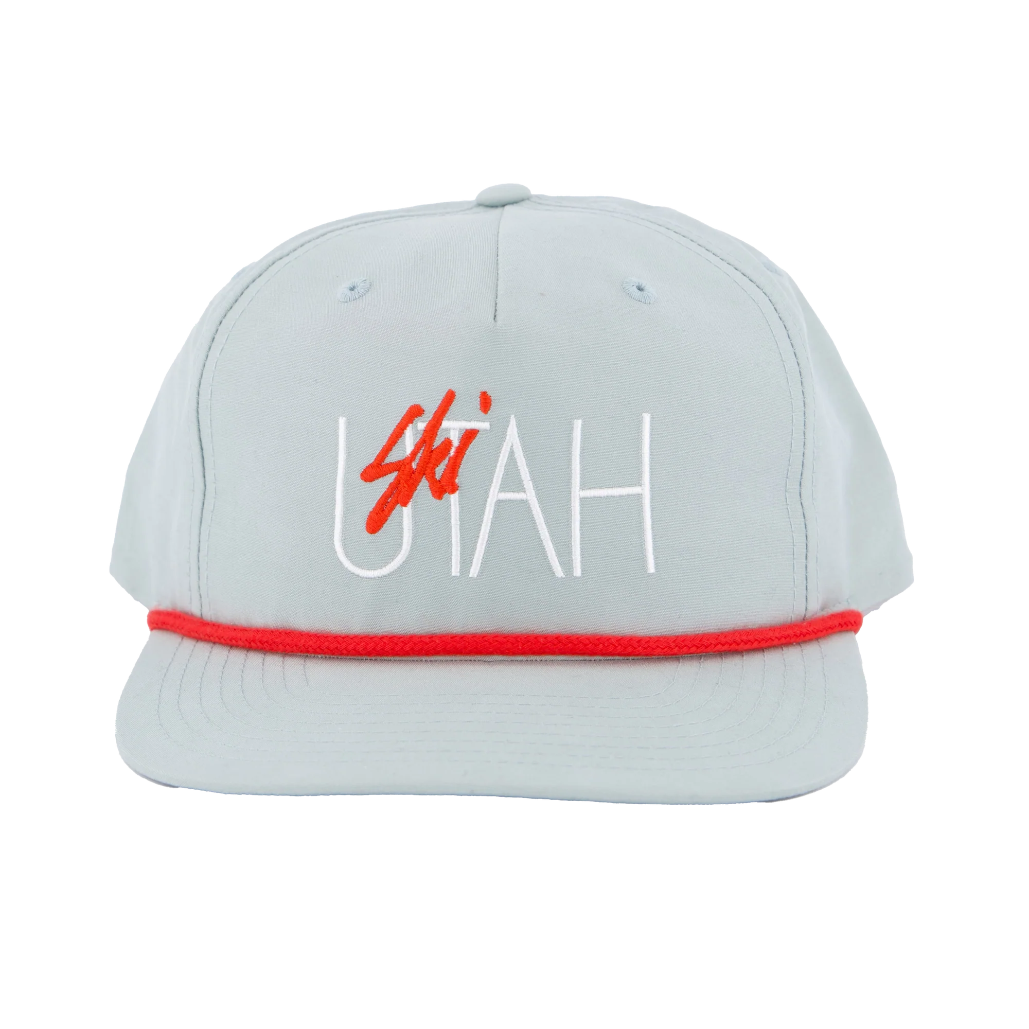 SKI UTAH Classic Embroidered Rope Snapback Hat