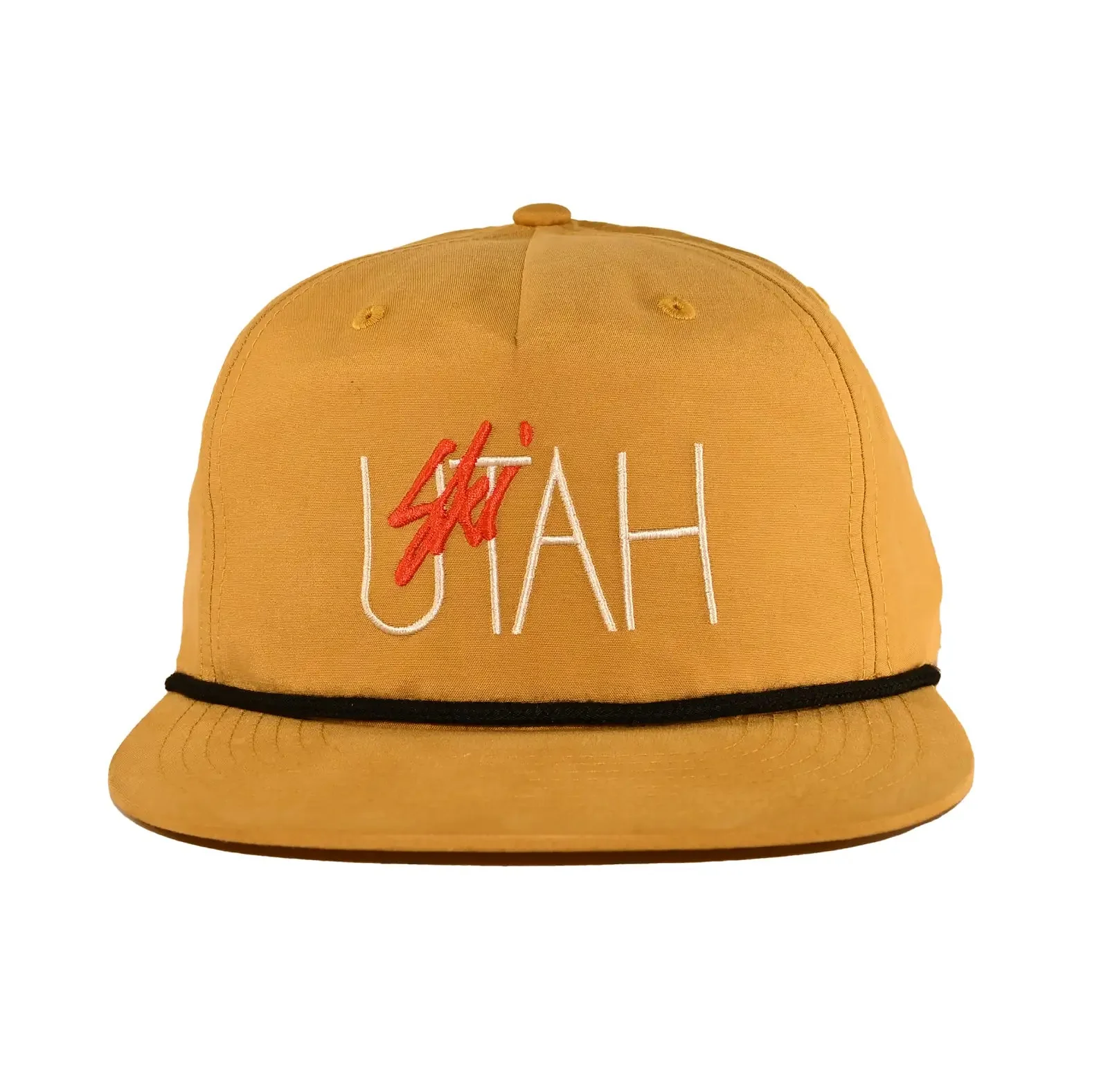 SKI UTAH Classic Embroidered Rope Snapback Hat - Image 2
