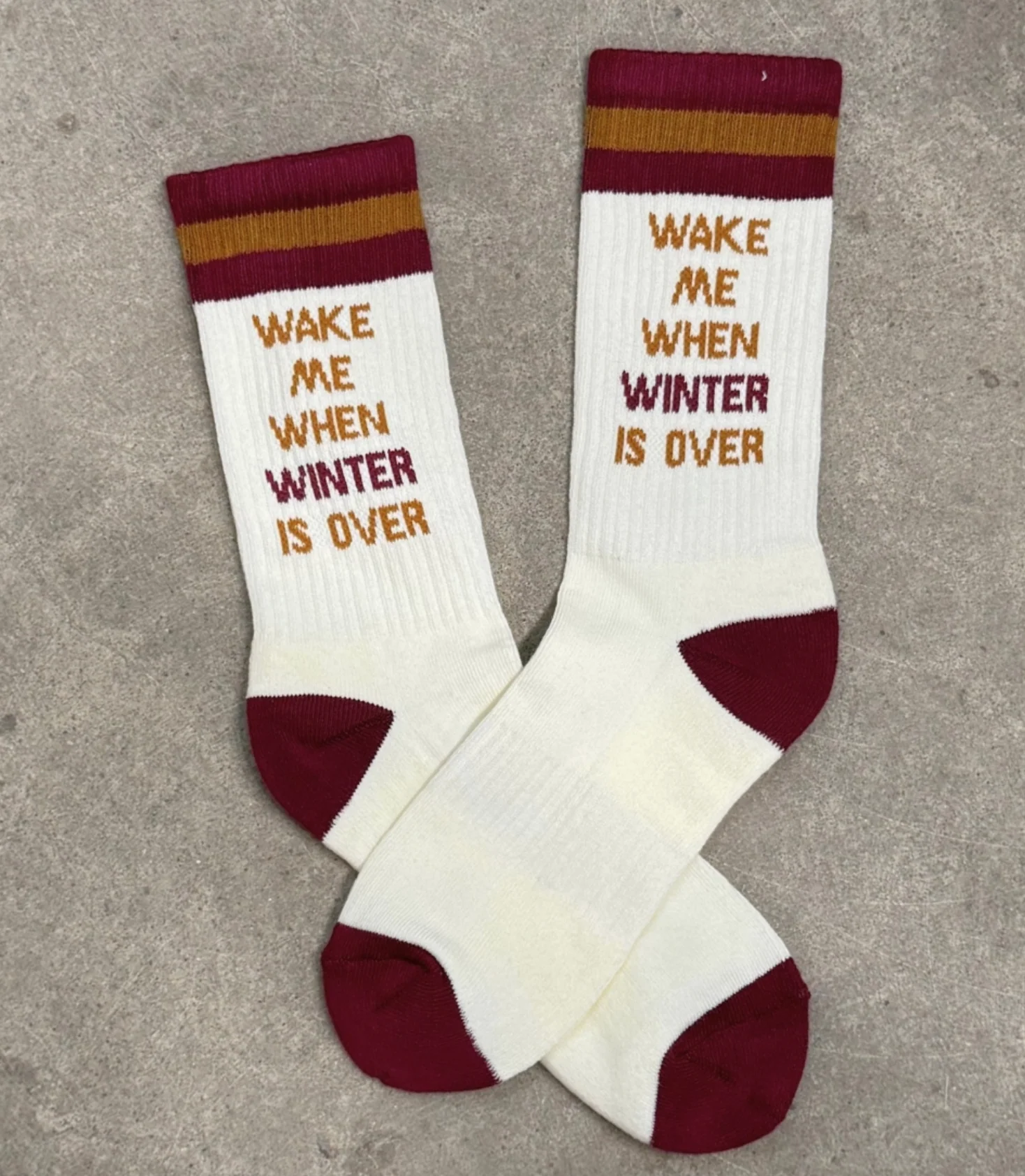 Wake Me When Winter Is Over Unisex Socks